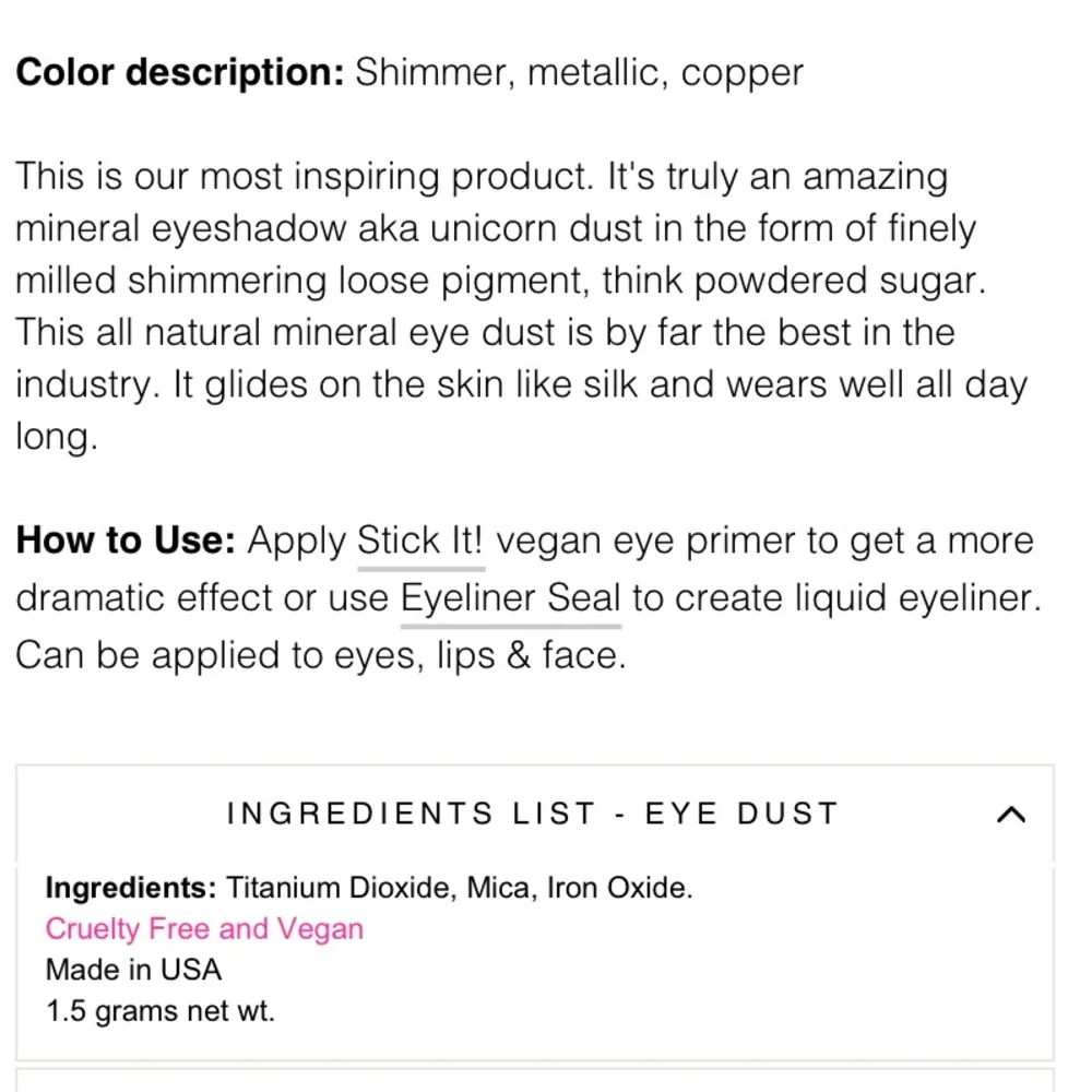 Medusa’s Makeup Penny Wise Eye Dust Eyeshadow